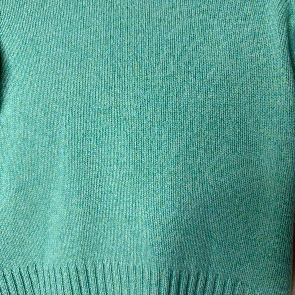 Daniel Bishop Light Green Cashmere Turtleneck Sweater Sz S Preppy, Collegiate - Picture 3 of 12